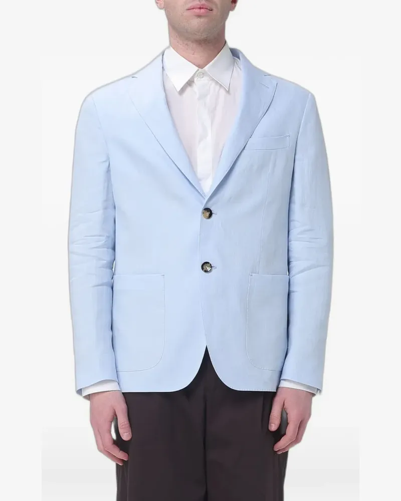 AGNONA single-breasted blazer - Blau Blau