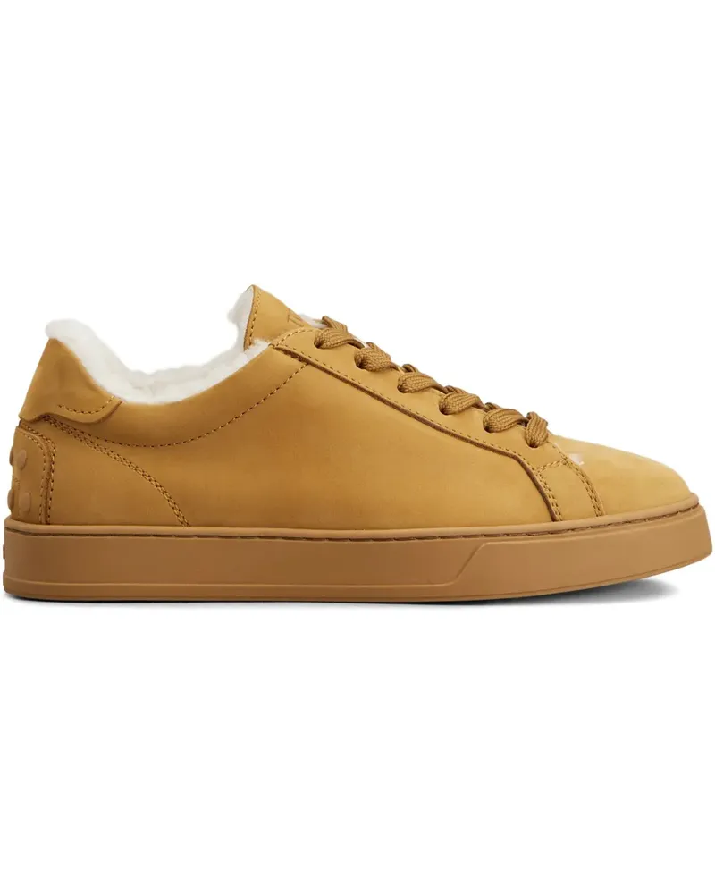 TOD'S Sneakers mit Shearling - Braun Braun