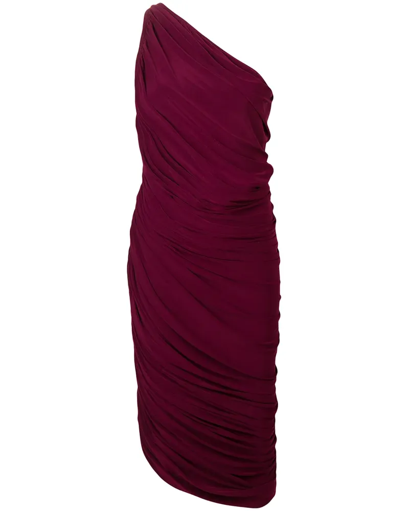Norma Kamali Cocktailkleid mit Raffung - Rot Rot