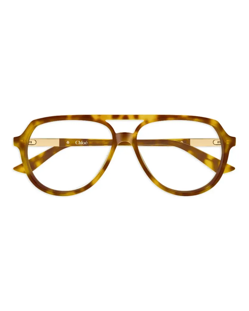 Chloé Klassische Pilotenbrille - Braun Braun