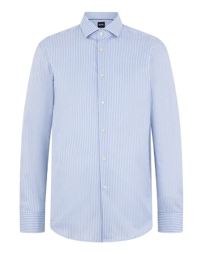 HUGO BOSS Hank striped long-sleeved shirt - Blau Blau