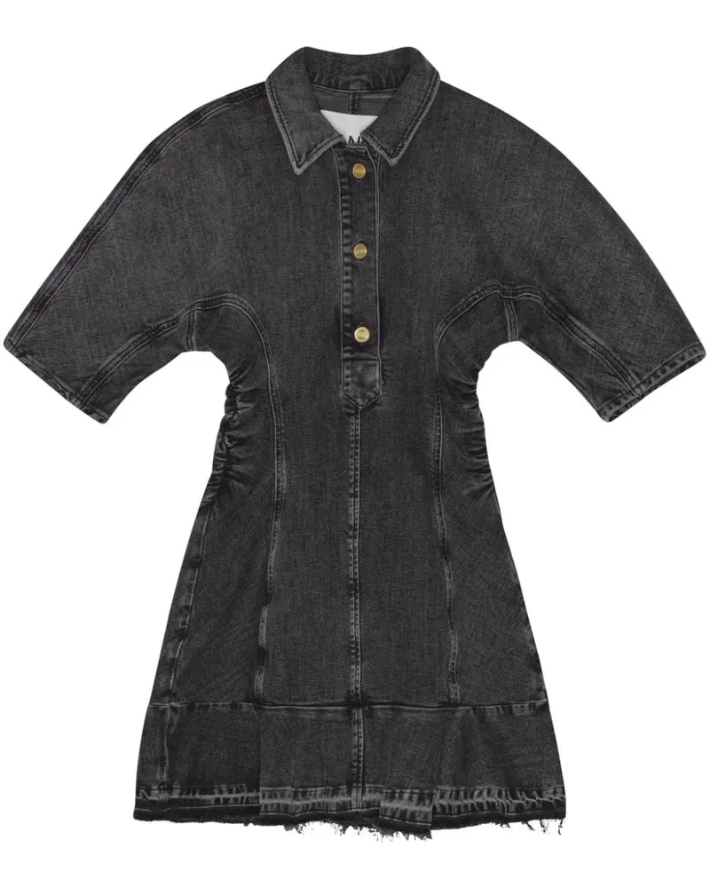 Ganni Minikleid aus Denim - Grau Grau