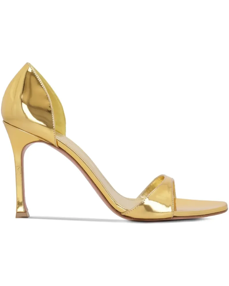 Amina Muaddi Agnese Sandalen 95mm - Gold Gold