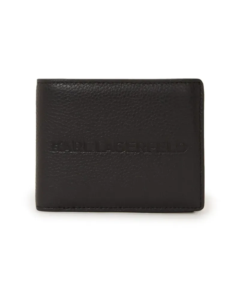 Karl Lagerfeld Essential Portemonnaie mit Klappe - Schwarz Schwarz