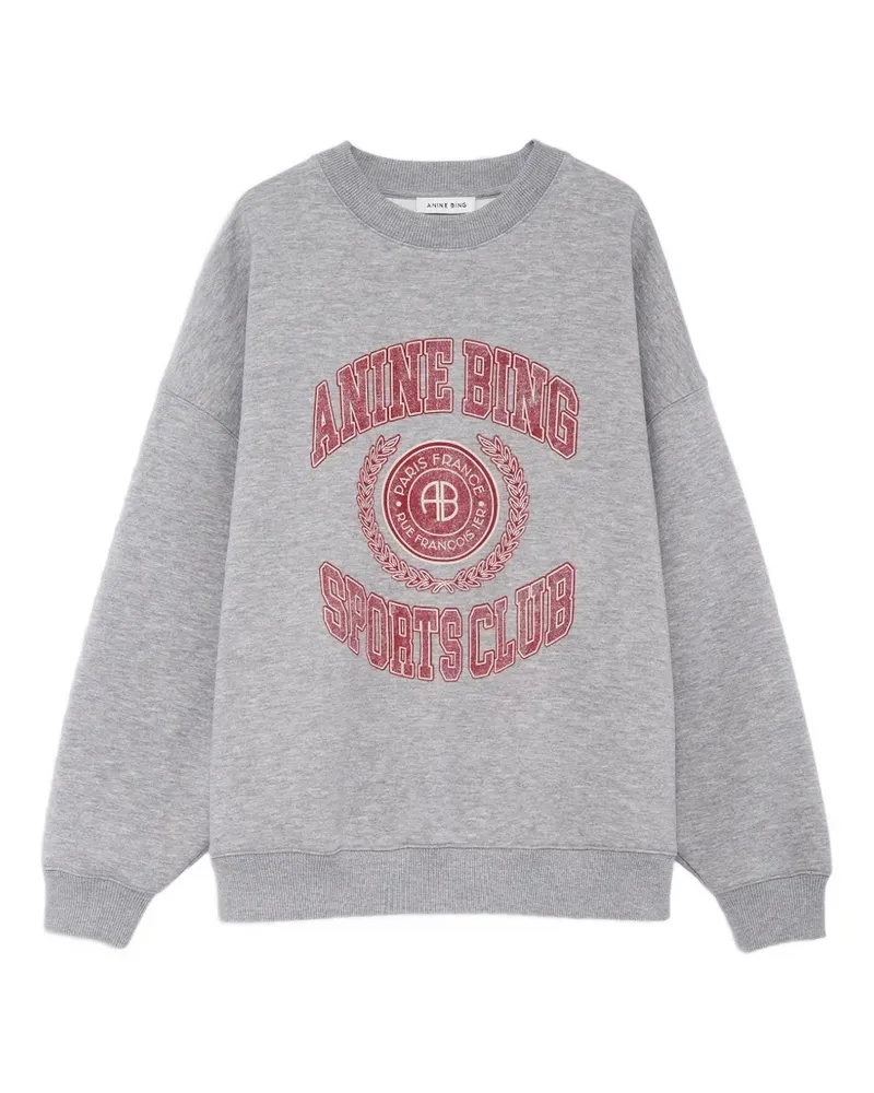 Anine Bing Sweatshirt mit Logo-Print - Grau Grau