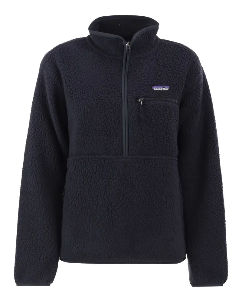 Patagonia Retro Pile Fleece-Cardigan mit kurzem Reißverschluss - Blau Blau
