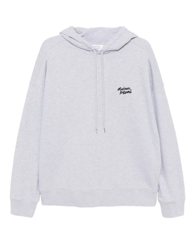Kitsuné Hoodie mit Logo-Print - Grau Grau