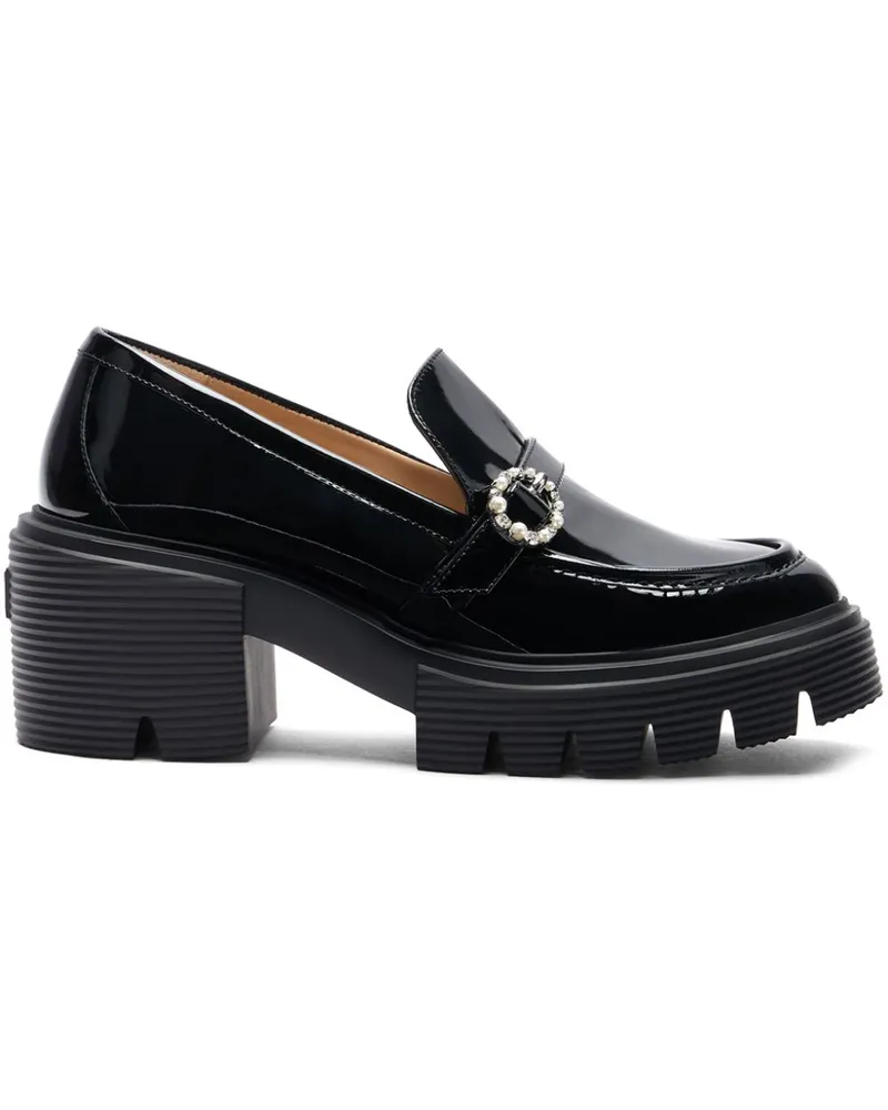 Stuart Weitzman Loafer aus Leder 60mm - Schwarz Schwarz