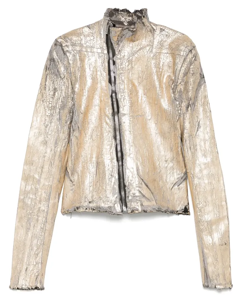 Rick Owens Jacke mit Riss-Effekt - Gold Gold