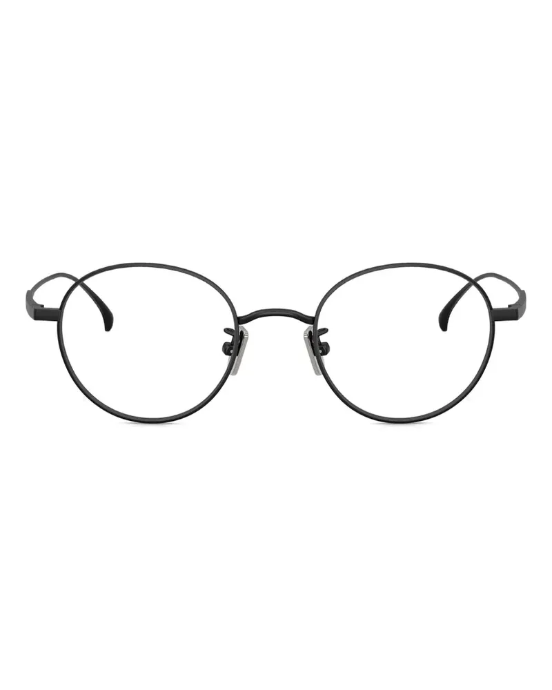 Moncler Brille mit rundem Gestell - Schwarz Schwarz