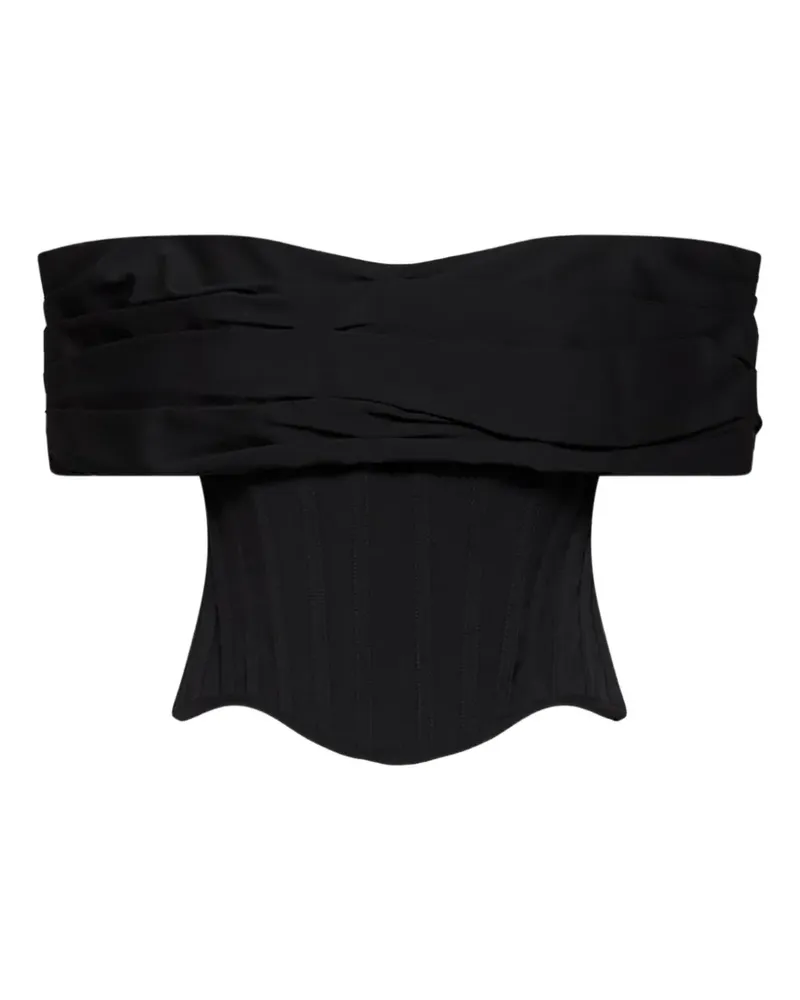 Giuseppe di Morabito off-the-shoulder corset top - Schwarz Schwarz