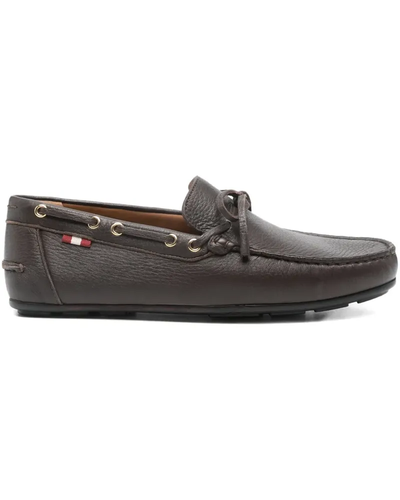 Bally Clarkson tie-detail boat shoes - Braun Braun