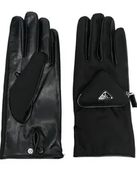 Prada Handschuhe aus Kaschmir Schwarz