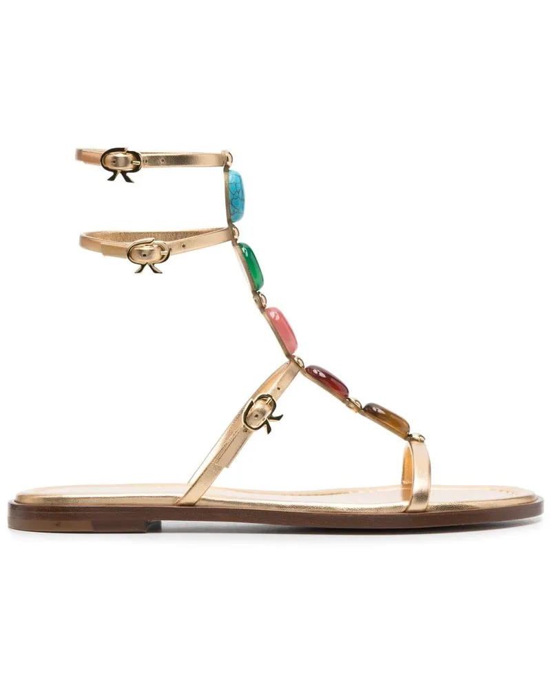 Gianvito Rossi Verzierte Sandalen - Gold Gold