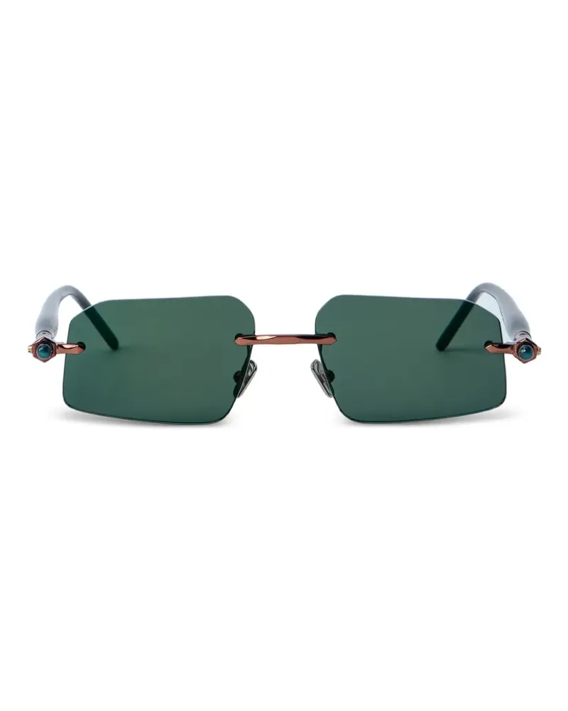 KUBORAUM rectanglular rimless sunglasses - Braun Braun