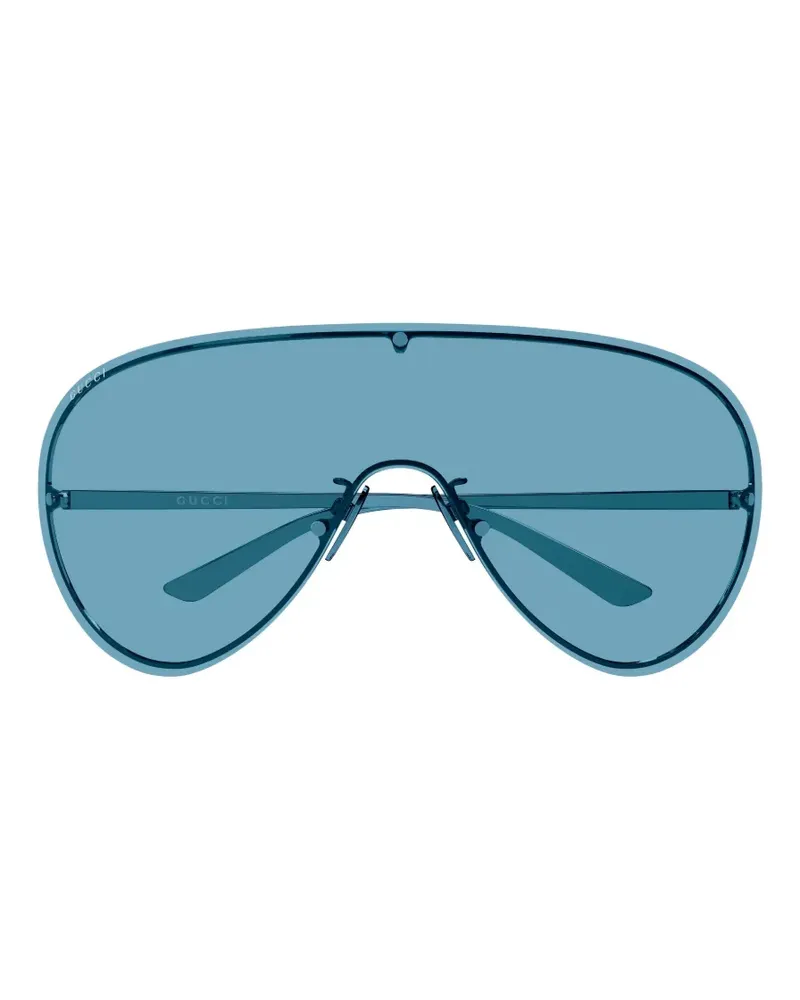 Gucci Mask Sonnenbrille mit Shield-Gestell - Blau Blau