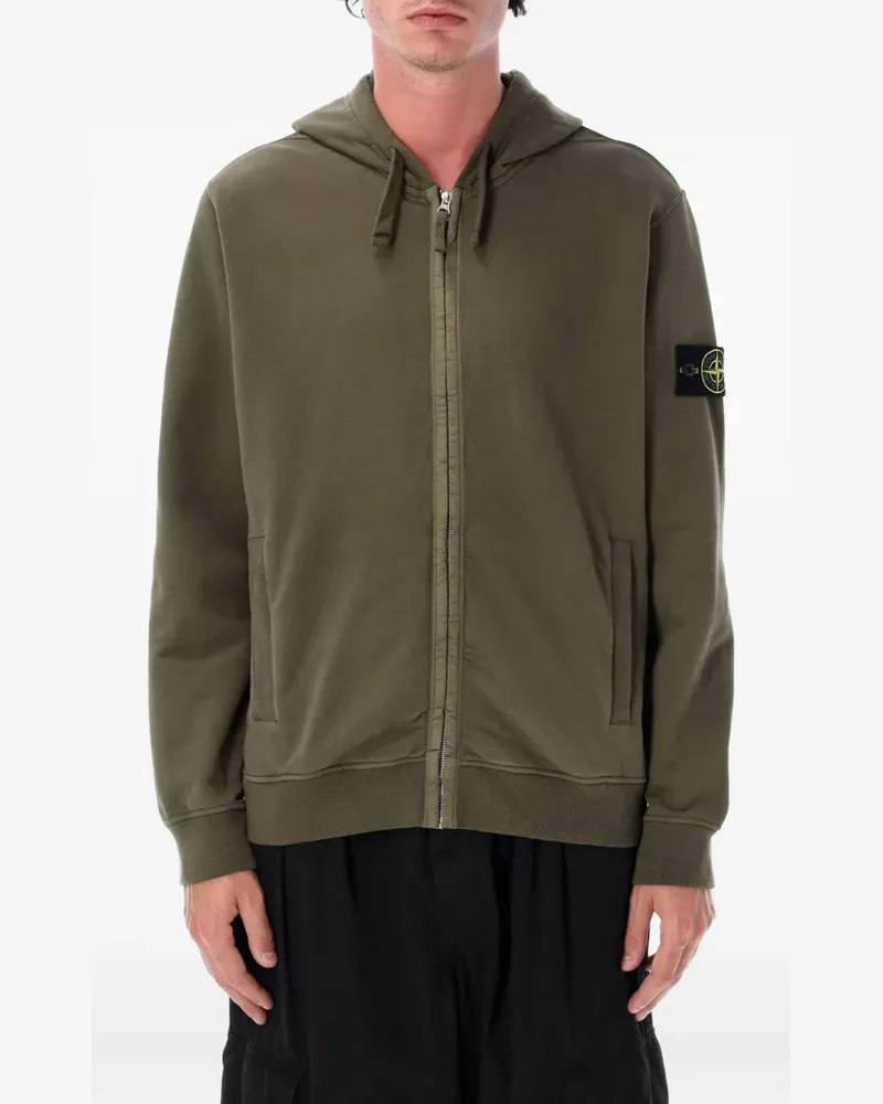 Stone Island Kapuzenjacke mit Reißverschluss - Grün Grün