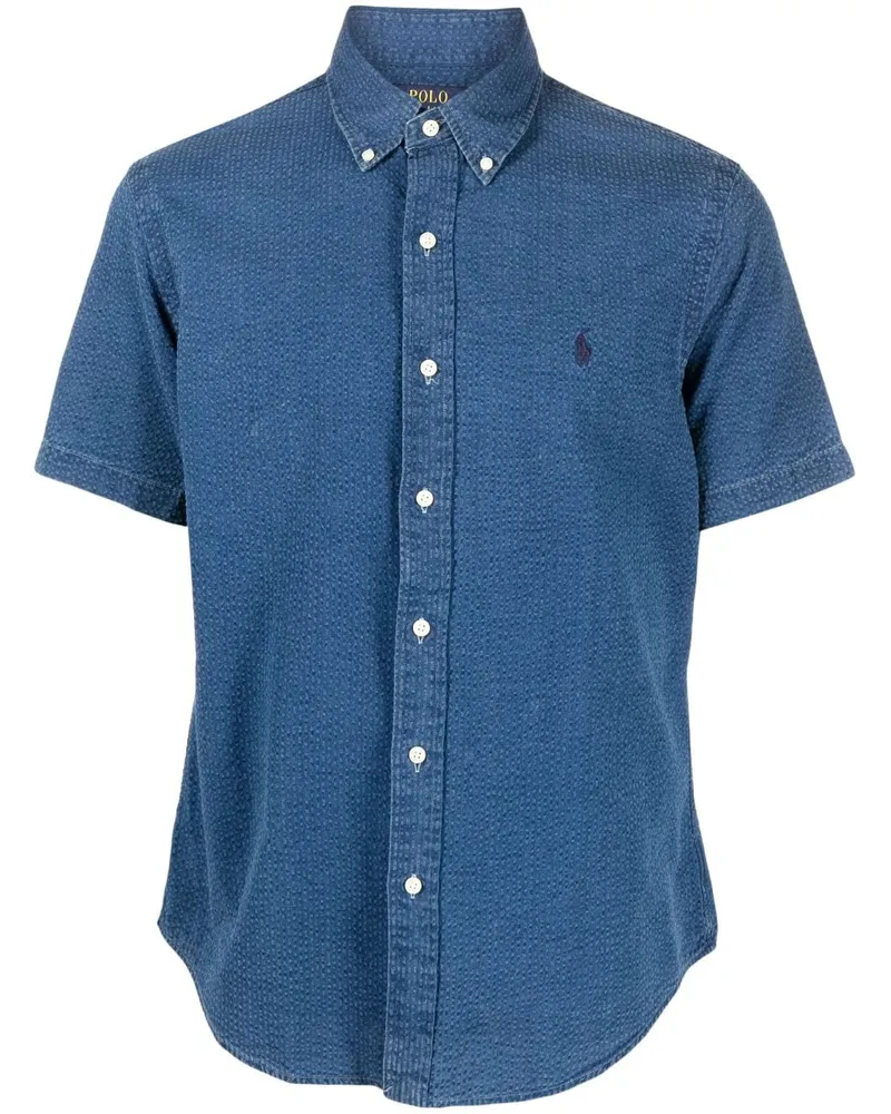 Ralph Lauren Kurzärmeliges Hemd - Blau Blau