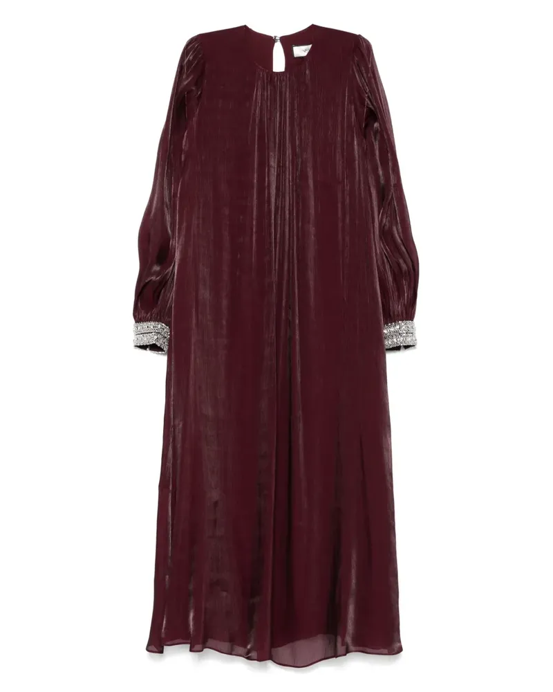 NISSA Midikleid mit Perlen - Rot Rot
