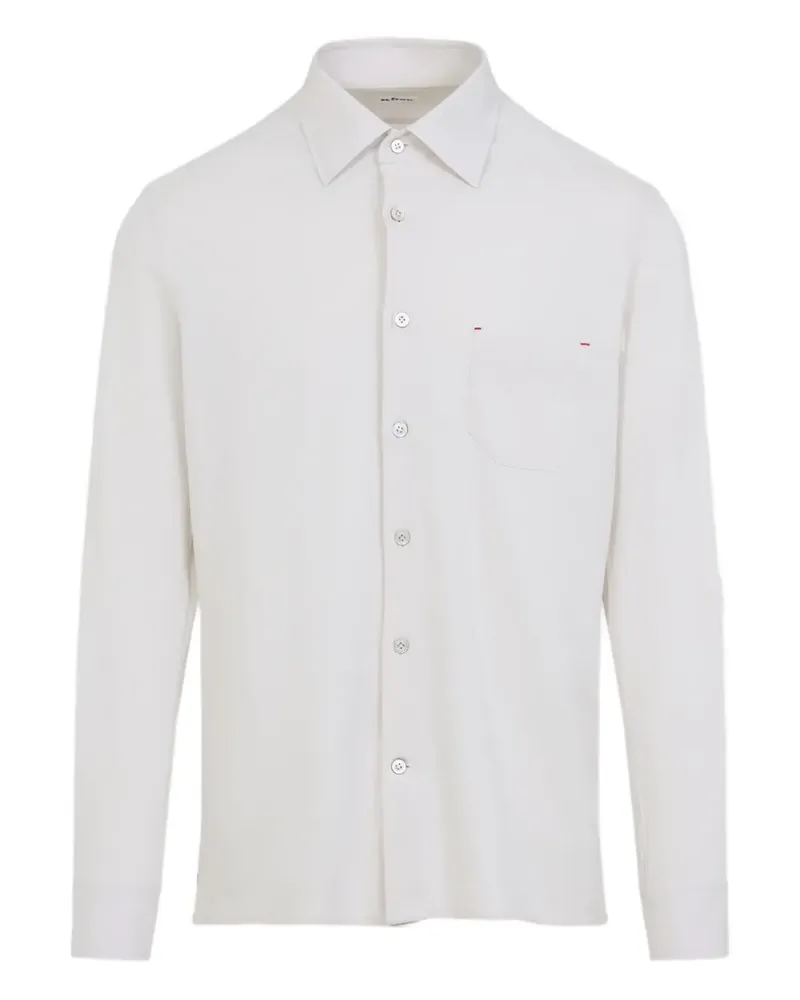 Kiton Langärmeliges Nerano Hemd - Weiß Weiß