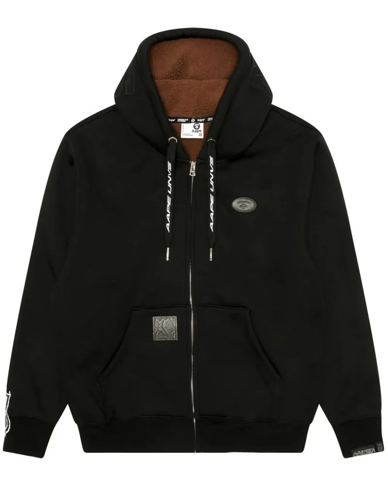 BAPE Kapuzenjacke mit Reißverschluss - Schwarz Schwarz