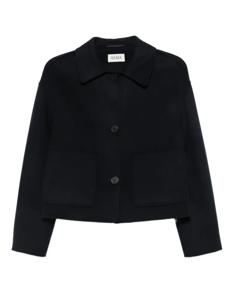 Arma button-up cropped jacket - Blau Blau