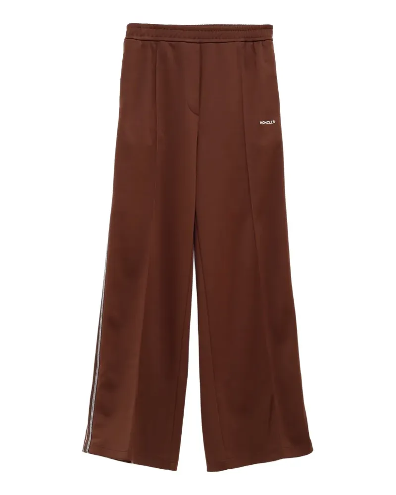 Moncler logo-embroidered side-stripe track pants - Braun Braun