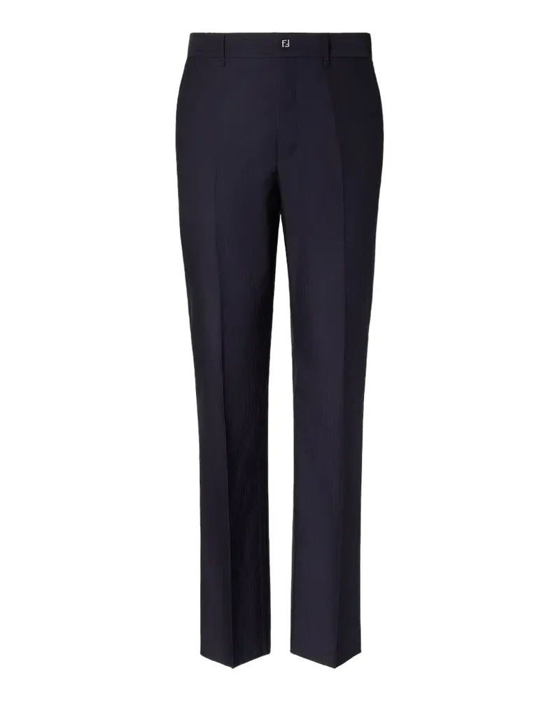 Fendi Hose mit Logo-Detail - Blau Blau