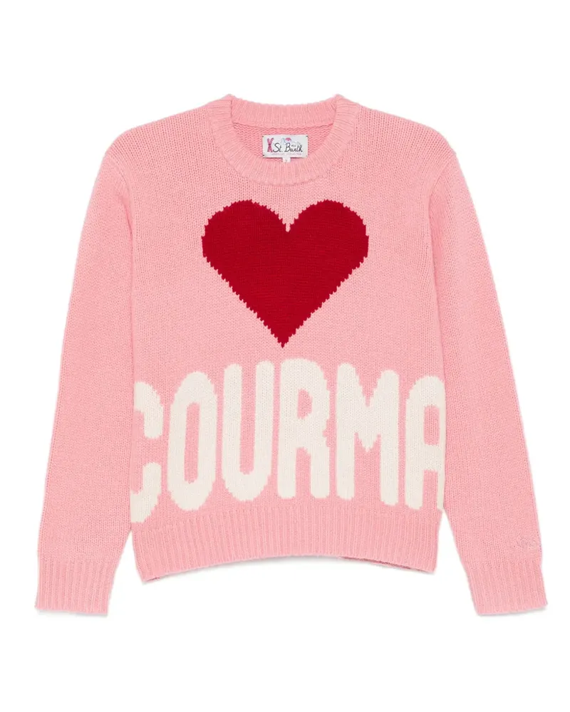 MC2 Saint Barth Kila Courma Pullover mit Herz - Rosa Rosa