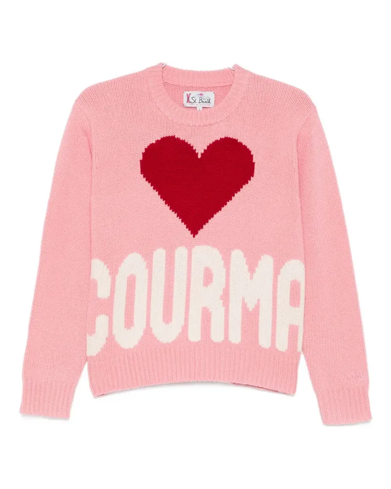 MC2 Saint Barth Kila Courma heart knit sweater - Rosa Rosa
