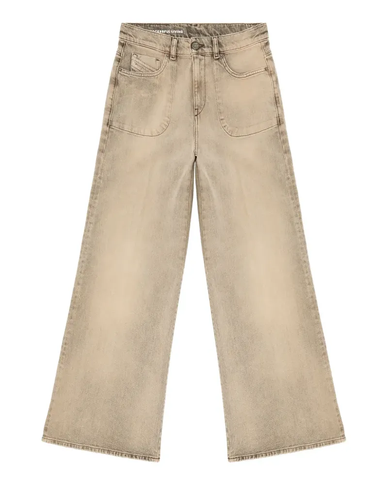 Diesel Ausgestellte 1978 D-Akemi Jeans mit regulärer Taille - Nude Nude