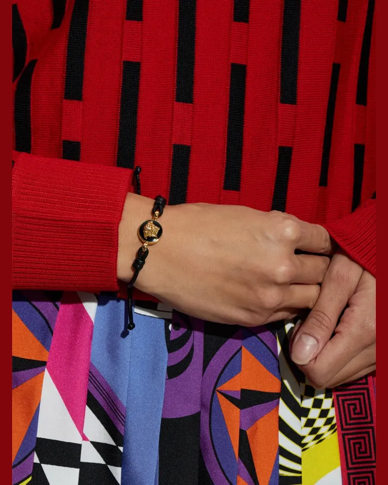 Versace Medusa leather bracelet - Gold Gold