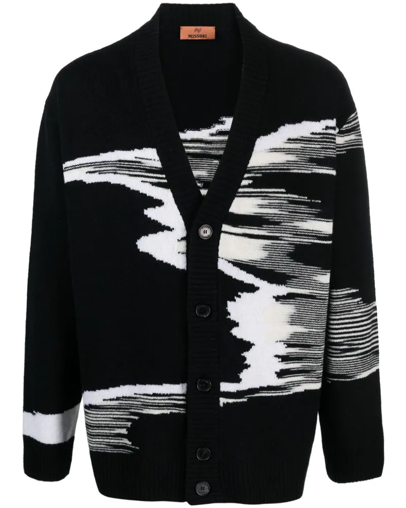 Missoni Cardigan mit V-Ausschnitt - Schwarz Schwarz