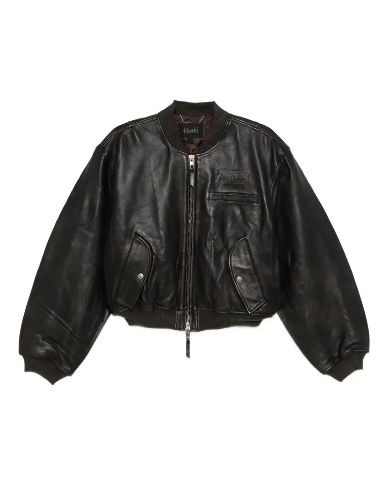 ksubi cropped bomber jacket - Schwarz Schwarz