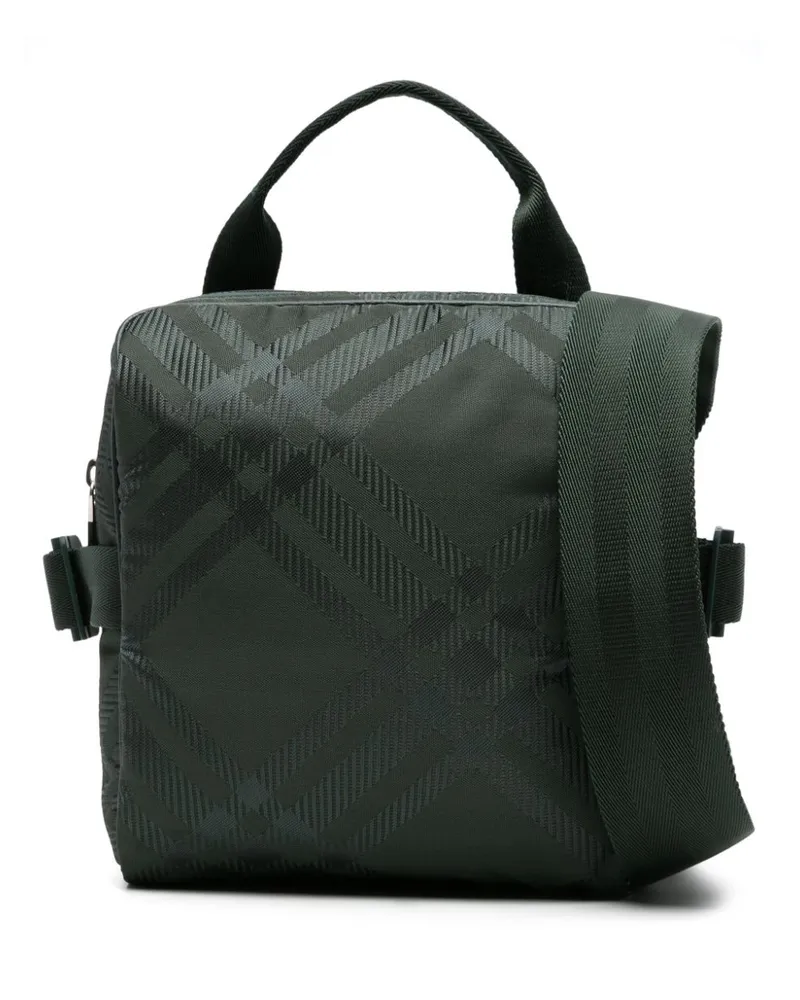 Burberry Schultertasche aus Vintage Check-Jacquard - Grün Grün