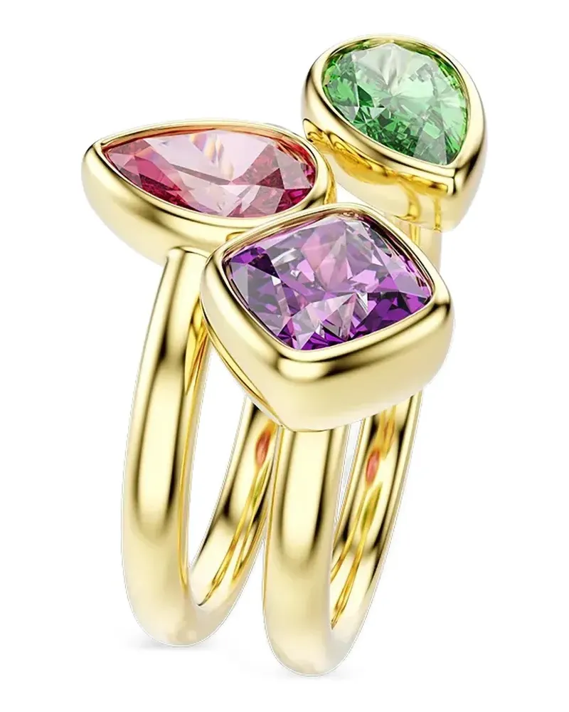 Swarovski Imber Ringe im Schichtdesign mit Kristallen - Gold Gold