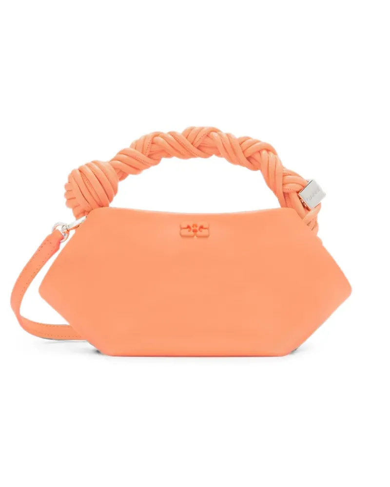 Ganni Bou Handtasche mit Flechtriemen - Orange Orange