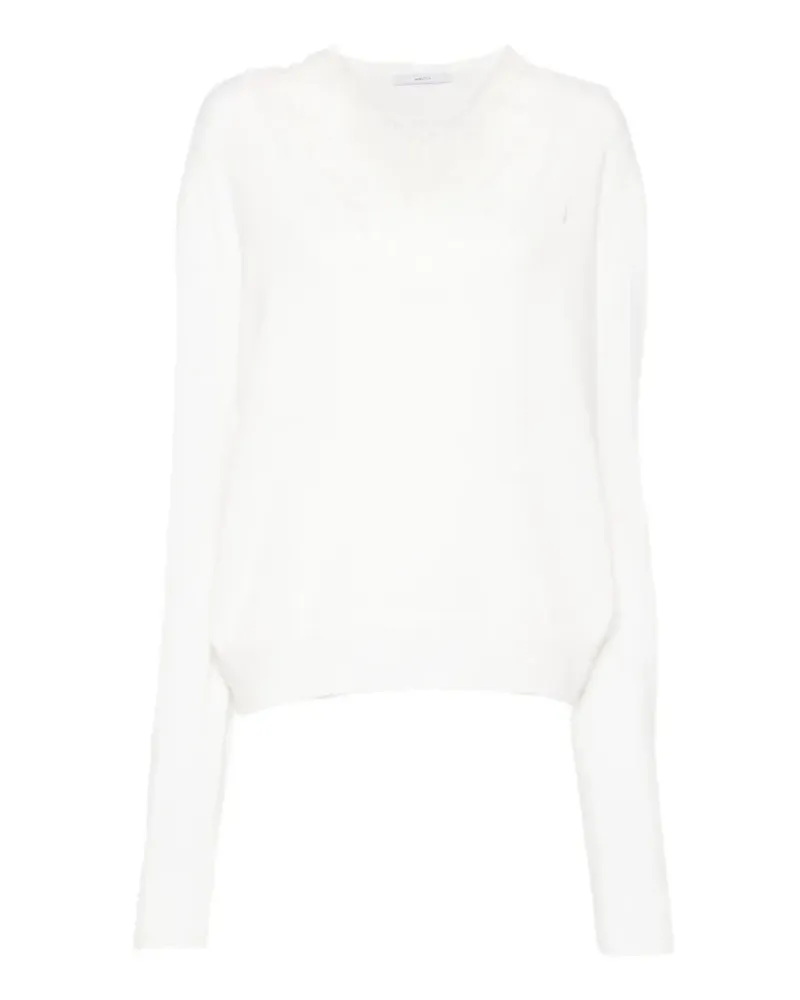 pushBUTTON Pullover im Layering-Look - Weiß Weiß