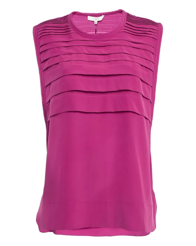 IRO Plissiertes Tanktop aus Seide - Rosa Rosa