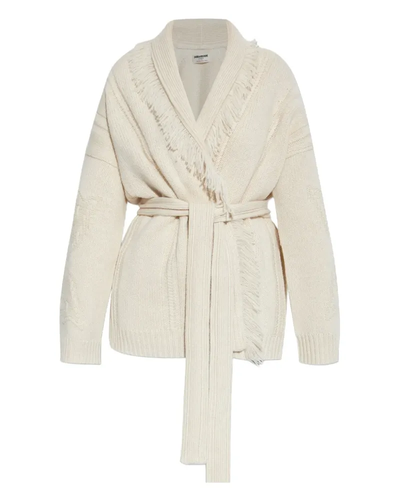 Zadig & Voltaire Cardigan mit Fransen - Nude Nude