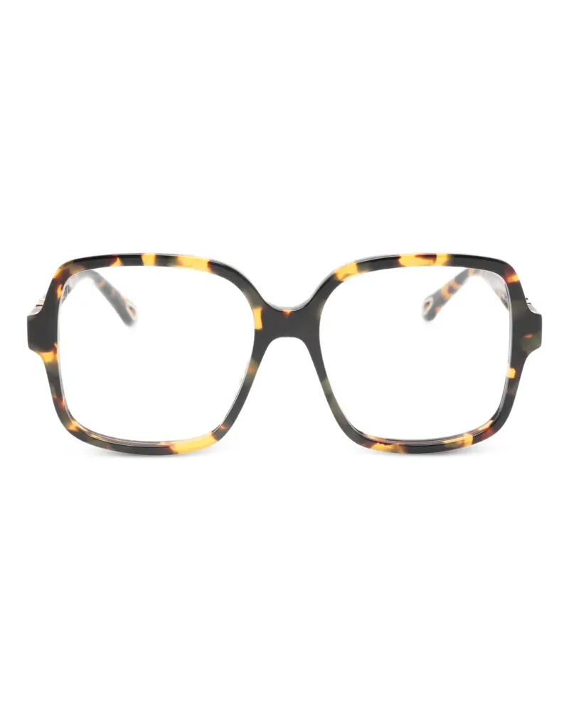 Chloé Brille mit geometrischem Gestell - Braun Braun