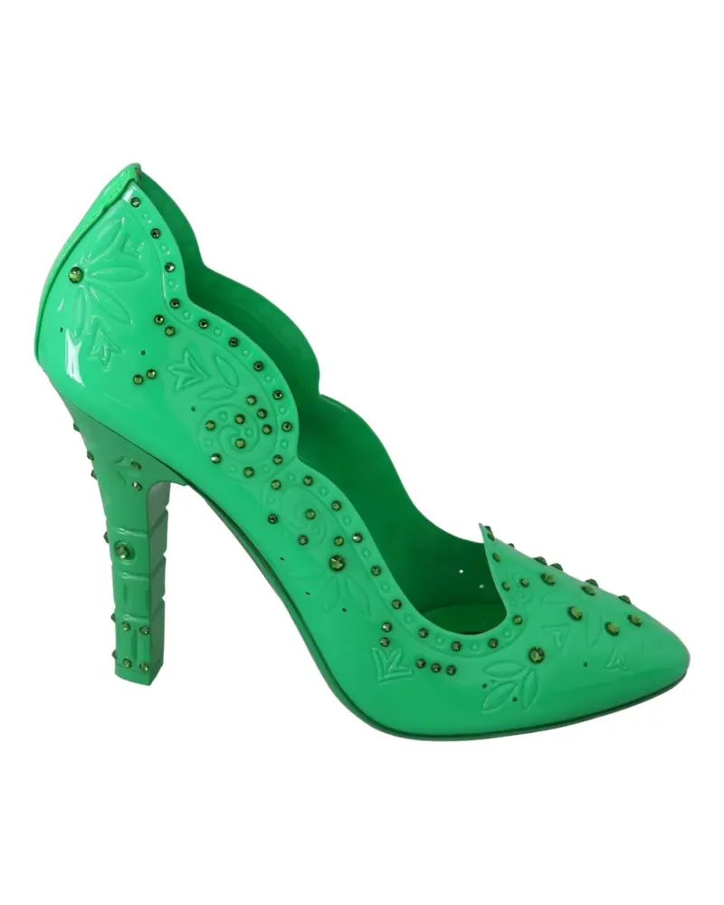 Dolce & Gabbana Pumps mit Kristallverzierung - Grün Grün