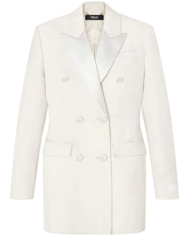 Versace Hourglass Smoking-Blazer - Weiß Weiß