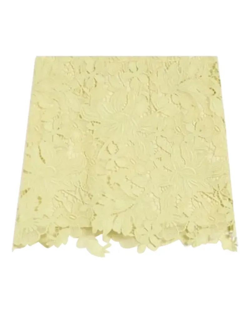 SPORTMAX floral lace skirt - Gelb Gelb