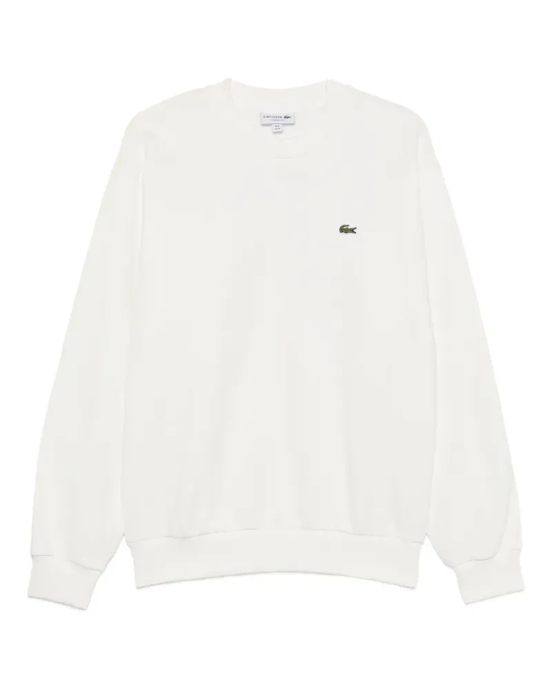 Lacoste logo-patch sweatshirt - Weiß Weiß