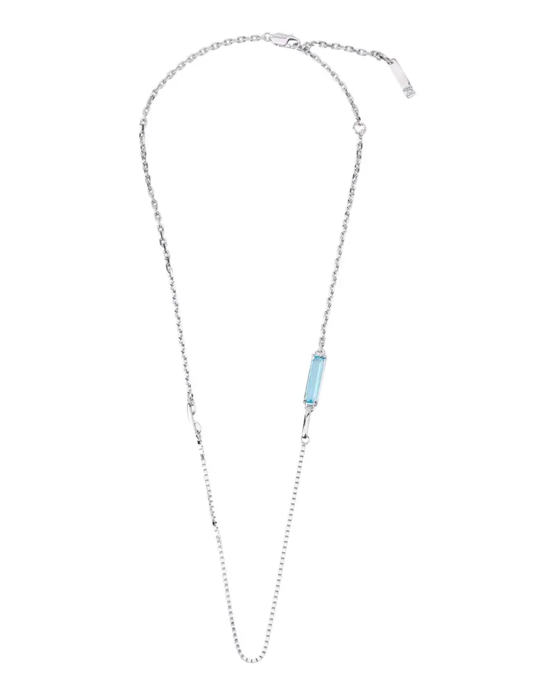SWEETLIMEJUICE Slender mixed-chain necklace - Silber Silber