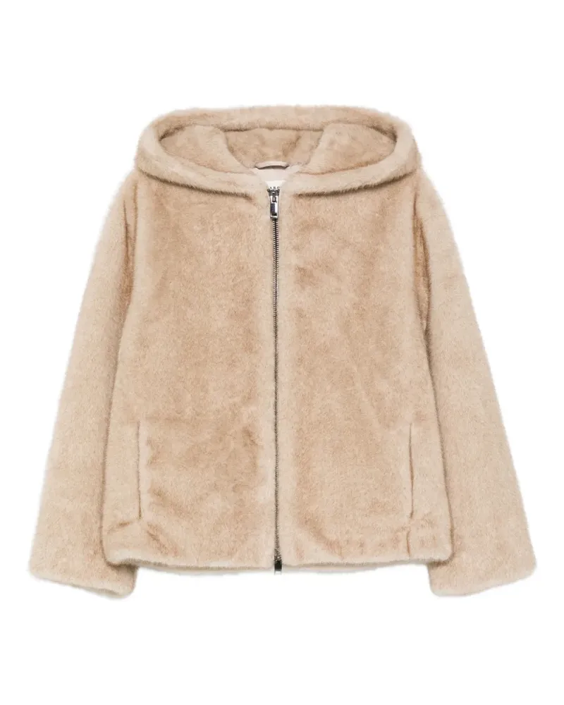 P.A.R.O.S.H. P.A.R.O H. Kapuzenjacke mit Reißverschluss - Nude Nude