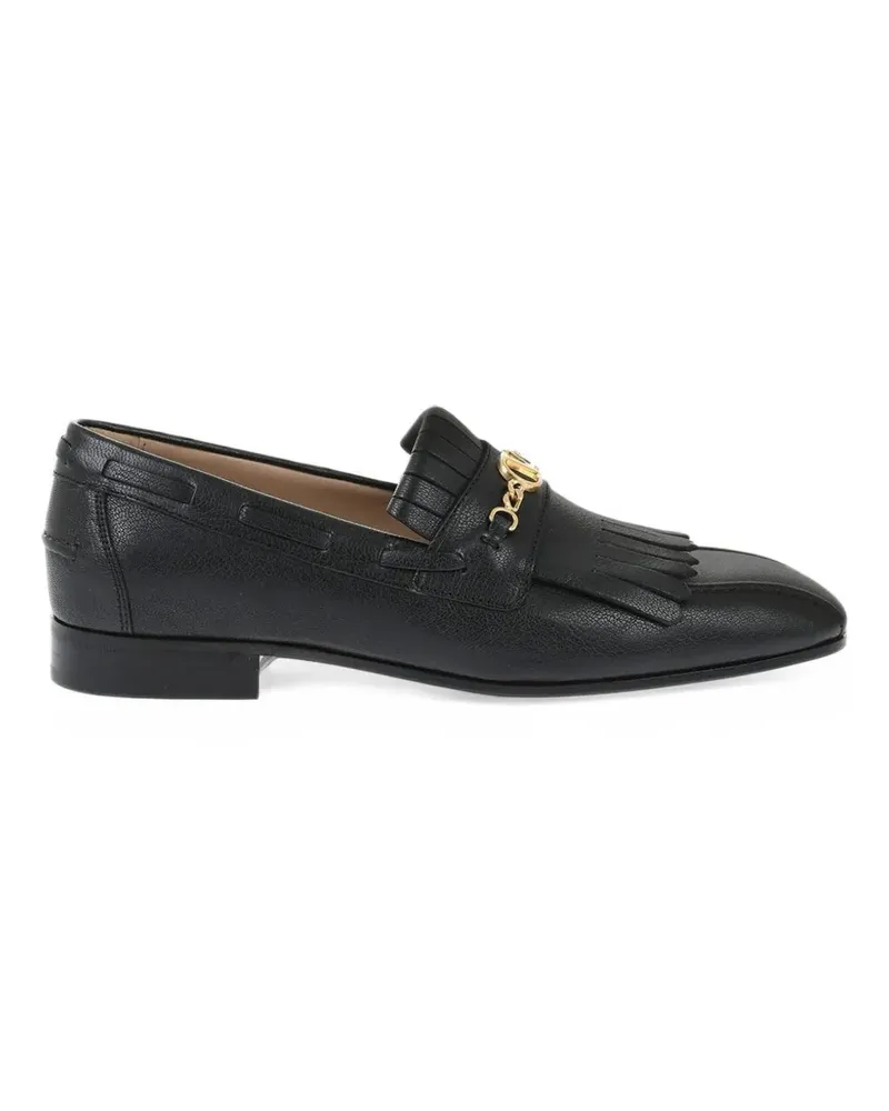 Valentino Garavani VLogo Signature Loafer mit Fransen - Schwarz Schwarz
