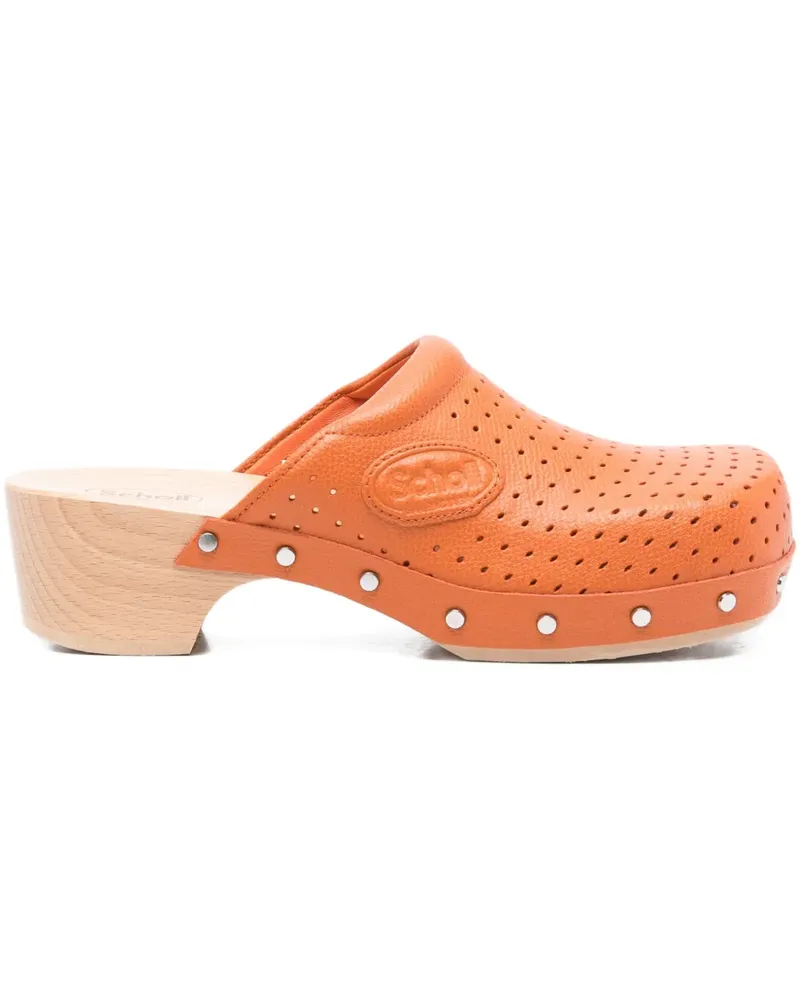 Balenciaga x Scholl Clogs mit Lochmuster 40mm - Orange Orange