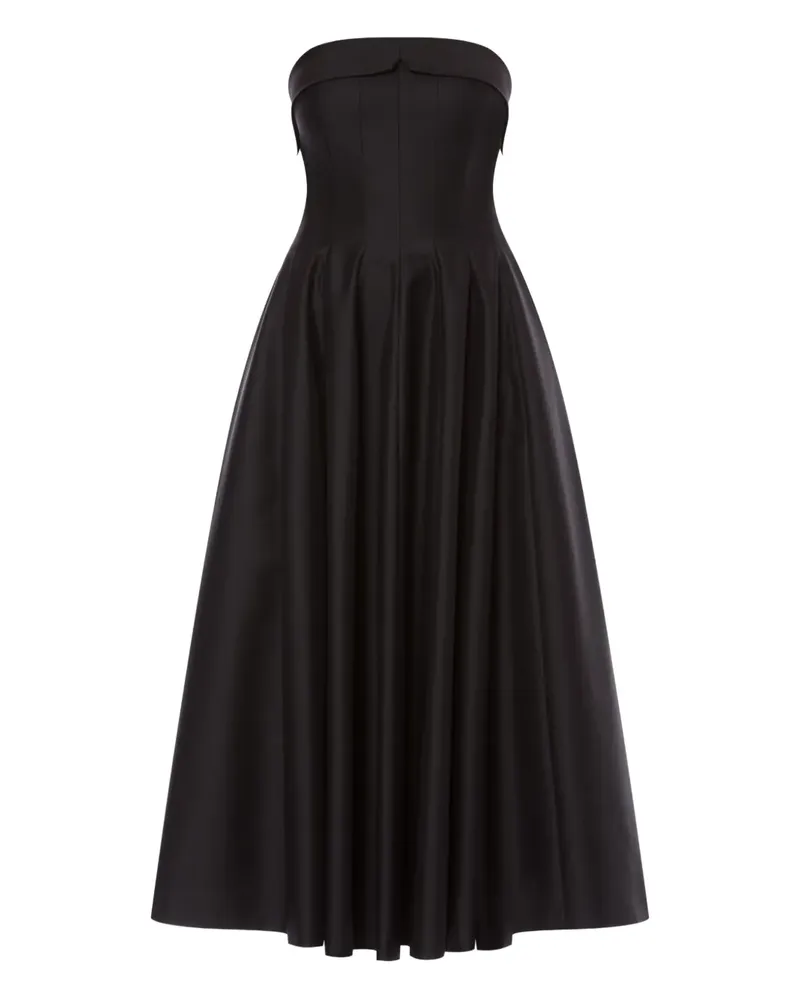 Alberta Ferretti Kleid aus Woll-Seidengemisch - Schwarz Schwarz
